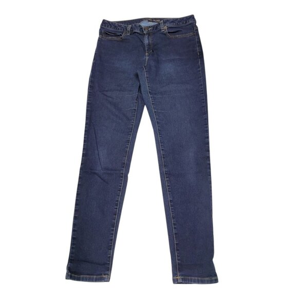 Michael Kors Jeans Dark Denim Izzy Skinny Womens Size 8 Small Modern Classic - Picture 1 of 11